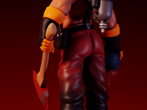 Buff Pyro Team Fortress 2 3D Print Model