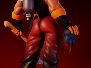 Buff Pyro Team Fortress 2 3D Print Model