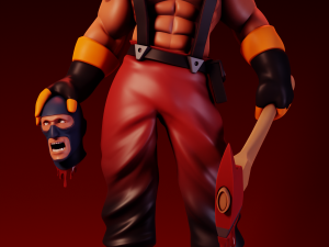 Buff Pyro Team Fortress 2 3D Print Model
