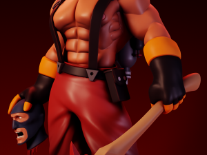 Buff Pyro Team Fortress 2 3D Print Model