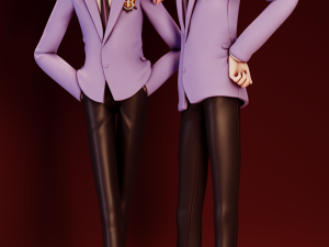 Hikaru Kaoru Ouran High School Host Club Modèles 3D en vedette