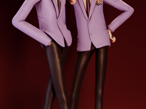 Hikaru Kaoru Ouran High School Host Club Modèles 3D en vedette