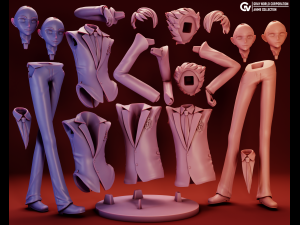 Hikaru Kaoru Ouran High School Host Club Modèles 3D en vedette