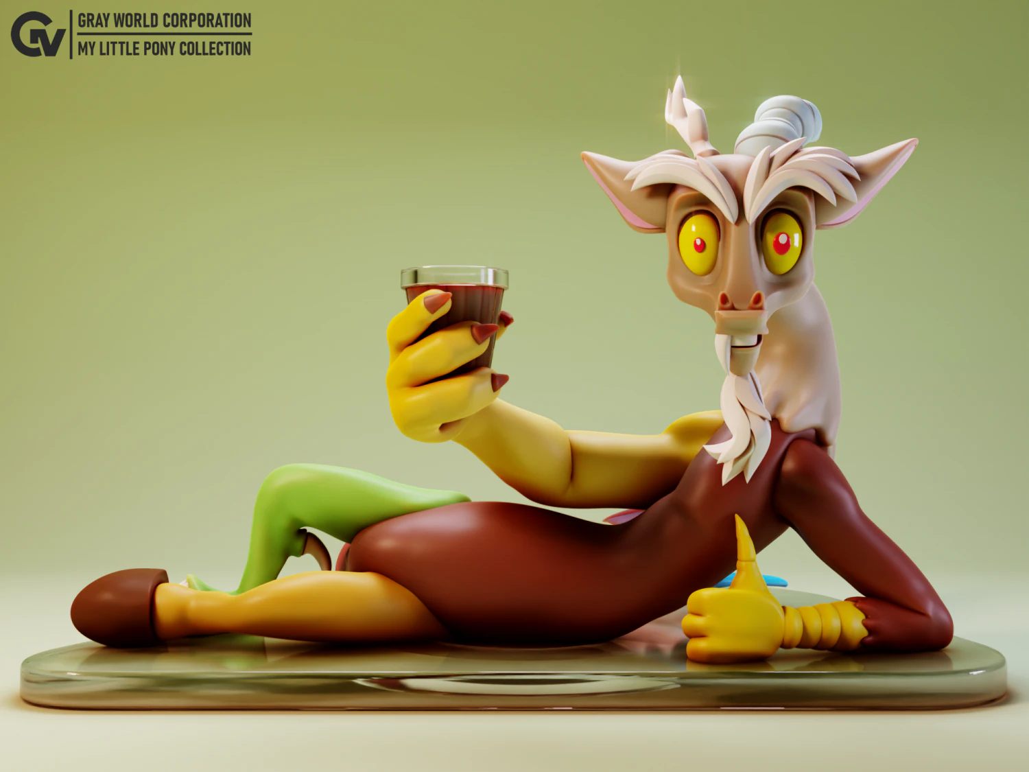 Discord - My Little Pony 3D Print Model .c4d .max .obj .3ds .fbx .stl .blend 