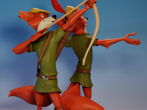 Disneys Robin Hood Robin Hood Modelo de Impressão 3D