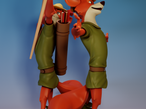 Disneys Robin Hood Robin Hood 3D 打印模型