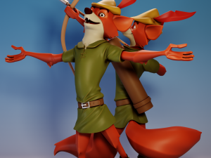 Disneys Robin Hood Robin Hood 3D 打印模型
