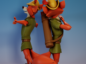 Disneys Robin Hood Robin Hood 3D 打印模型