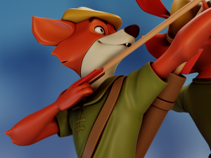Disneys Robin Hood Robin Hood 3D 打印模型