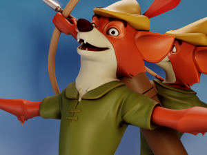 Disneys Robin Hood Robin Hood 3D 打印模型