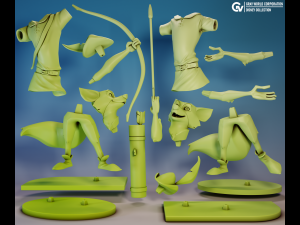 Disneys Robin Hood Robin Hood 3D 打印模型