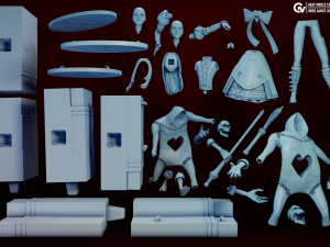 Alice Royal Suit Alice Madness Returns Modello di stampa 3D