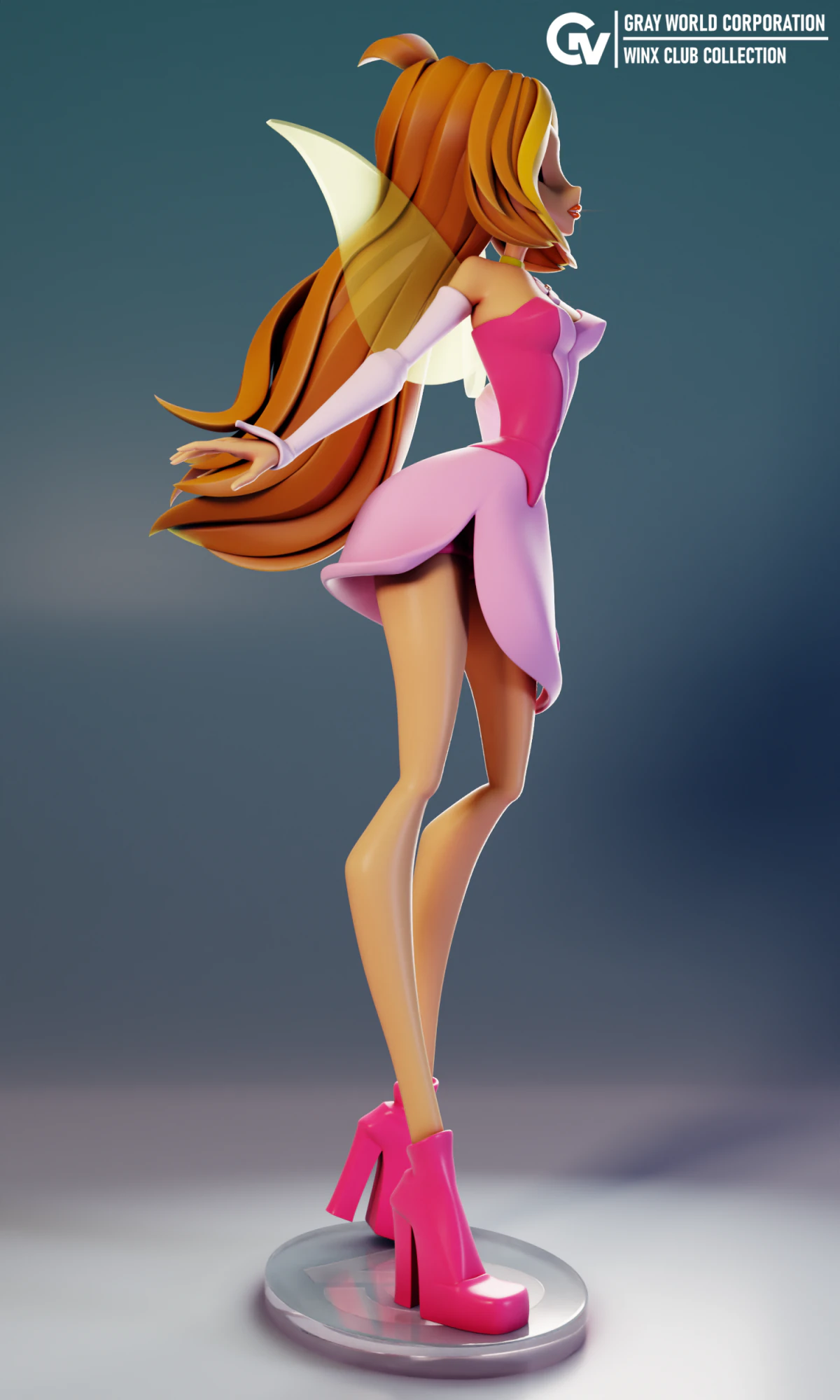Flora Fairy Form Winx Club 3D Print Model .c4d .max .obj .3ds .fbx .stl .blend 