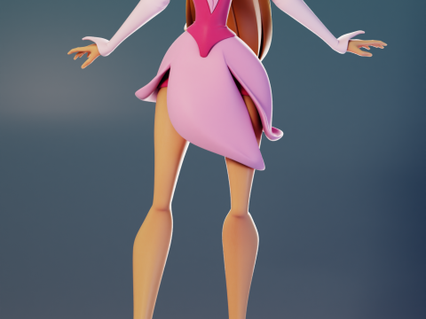 Flora Fairy Form Winx Club 3D Принт Модель