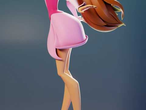 Flora Fairy Form Winx Club 3D Print Model