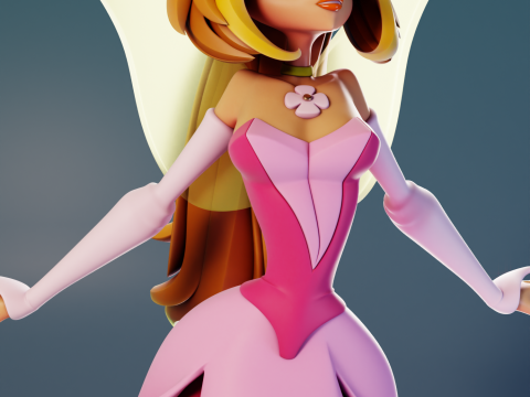 Flora Fairy Form Winx Club 3D Принт Модель