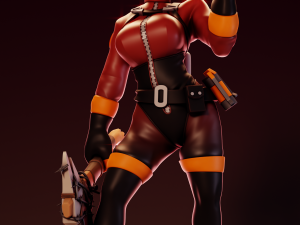 Fem Pyro Team Fortress 2 3D Print Model