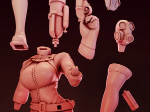 Fem Pyro Team Fortress 2 3D Print Model