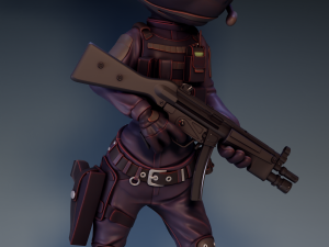Judy Hopps SWAT Zootopia 3Dプリントモデル