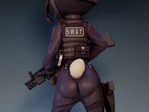 Judy Hopps SWAT Zootopia 3D Print Model