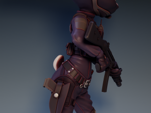Judy Hopps SWAT Zootopia 3D Принт Модель
