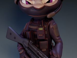 Judy Hopps SWAT Zootopia 3D Принт Модель