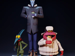 Аїд Біль І Паніка Зимовий Настрій Геркулес 3D Принт Модель