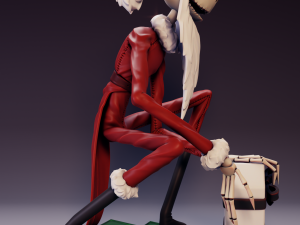 Jack Skellington Santa Suit The Nightmare Before Christmas 3D 프린트 모델