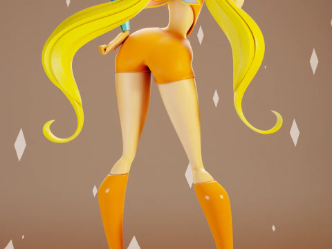 Stella Fairy Form Winx Club 3D Print Model