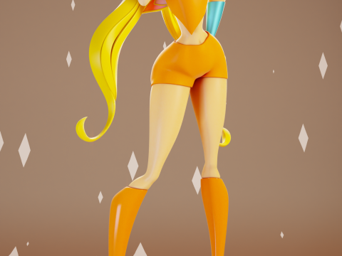 Stella Fairy Form Winx Club 3D Print Model