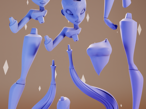 Stella Fairy Form Winx Club 3D Print Model