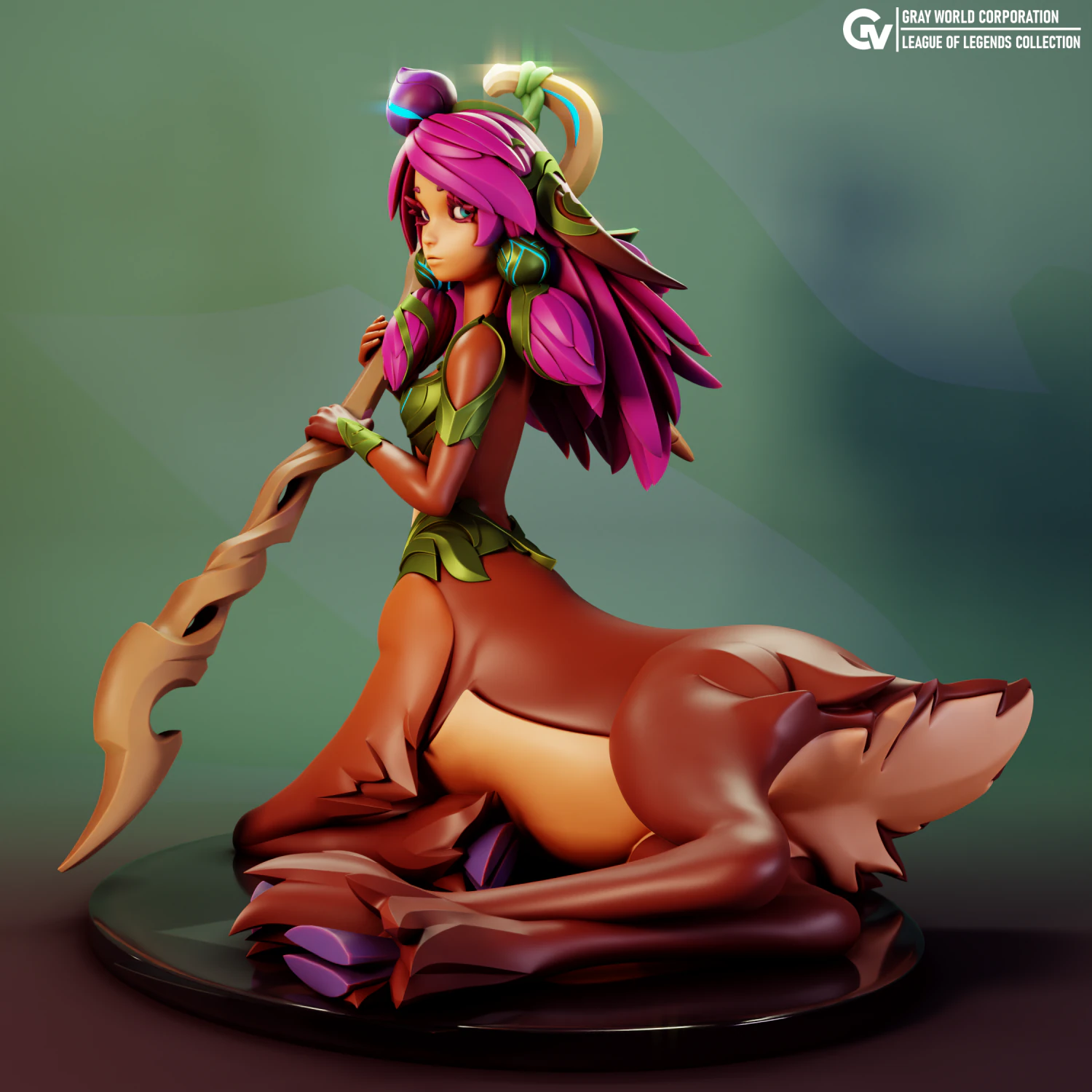 Lillia League of Legends 3D Print Model .c4d .max .obj .3ds .fbx .stl .blend 