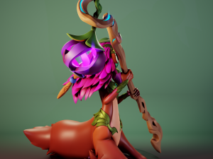 Lillia League of Legends 3D Принт Модель