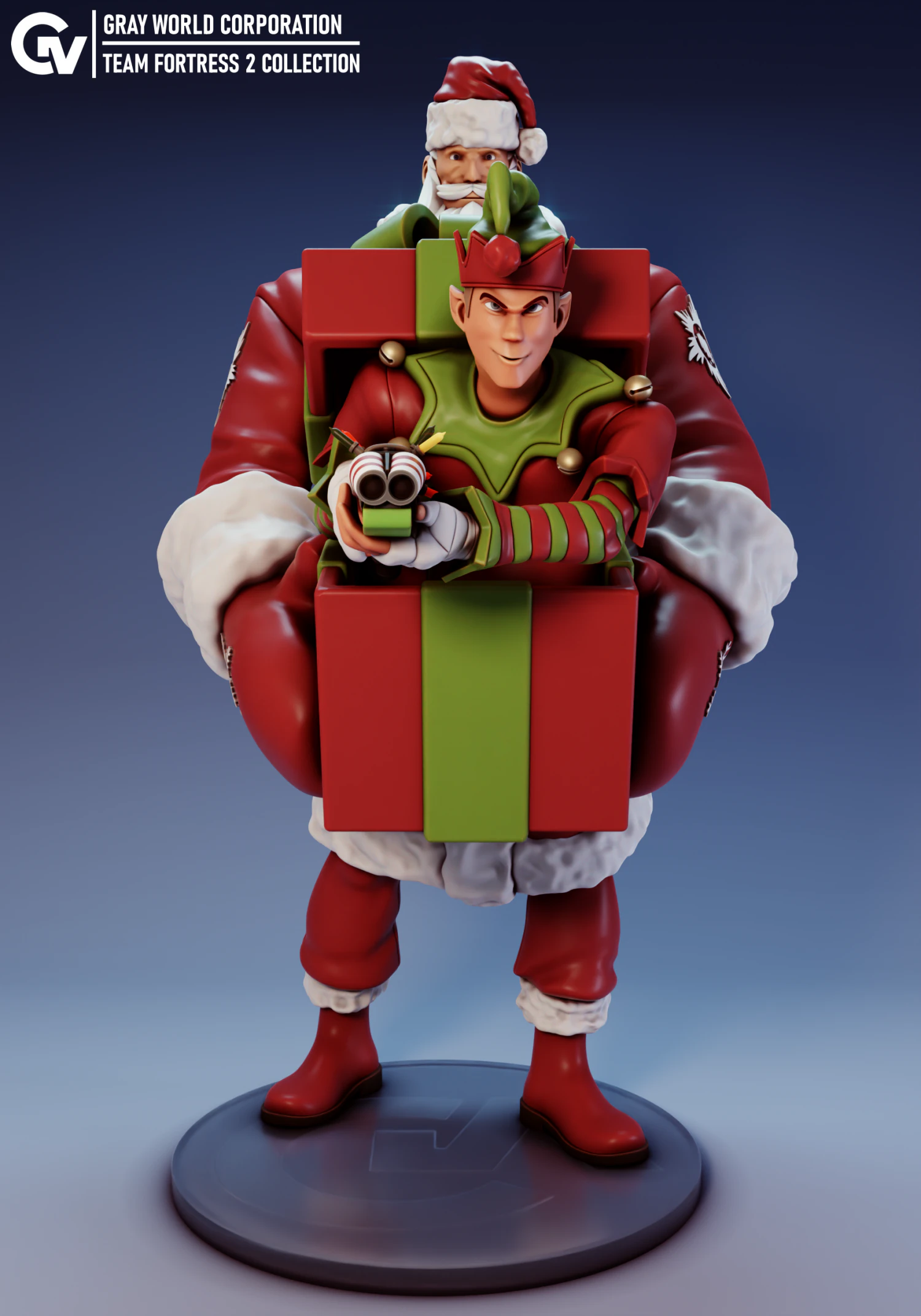 Smissmas 2023 Team Fortress 2 3D Print Model .c4d .max .obj .3ds .fbx .stl .blend 