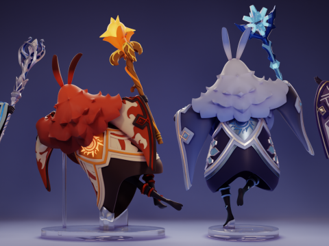 Abyss Mages Genshin Impact 3D प्रिंट मॉडल