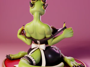 Argonian Maid 1 Elder Scrolls 3D Print Model