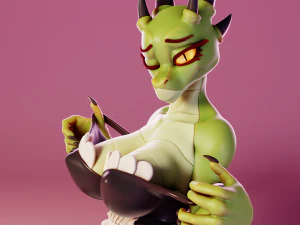 Argonian Maid 1 Elder Scrolls 3D Print Model