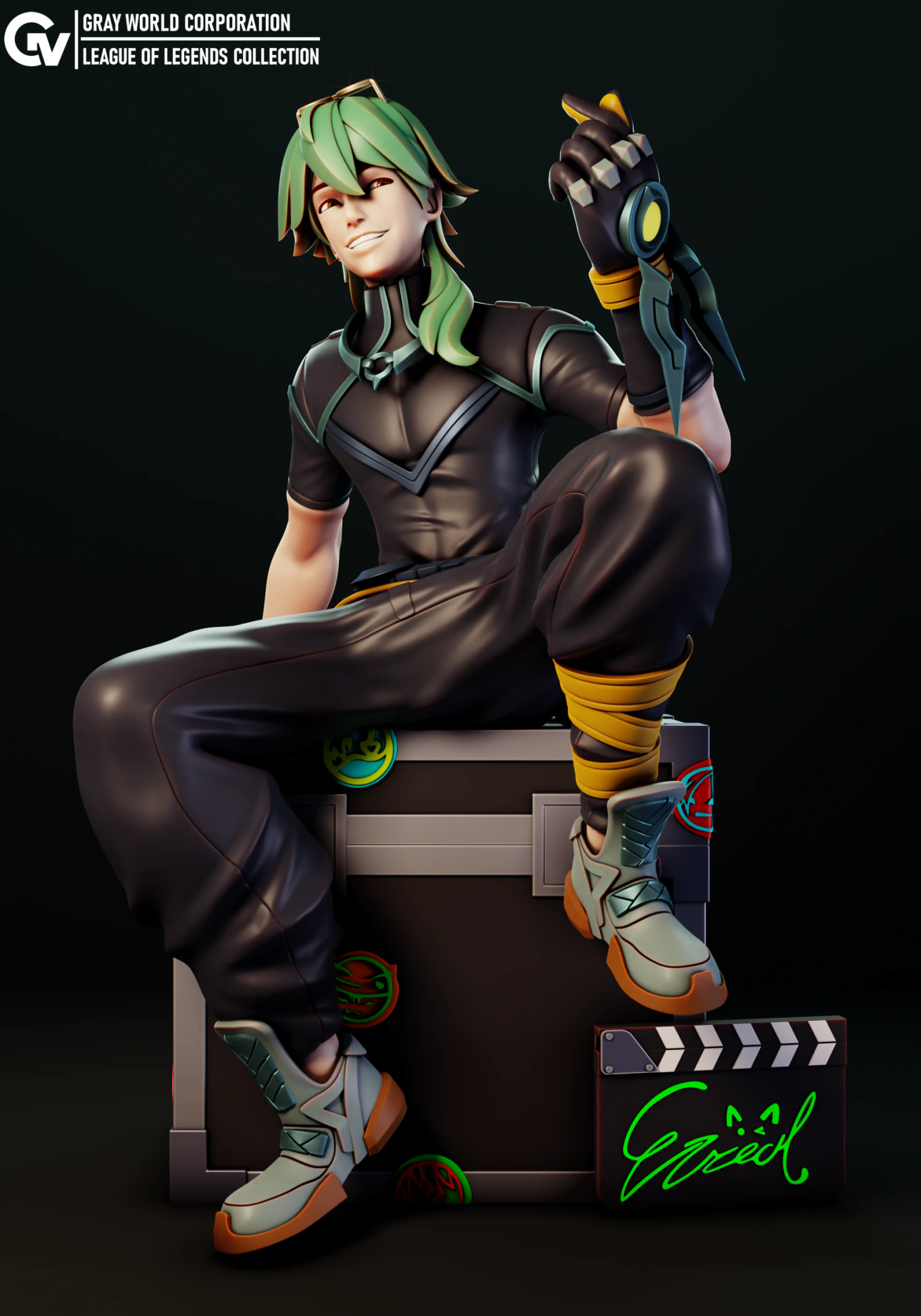 Ezreal Heartsteel League of Legends 3D Print Model .c4d .max .obj .3ds .fbx .stl .blend 