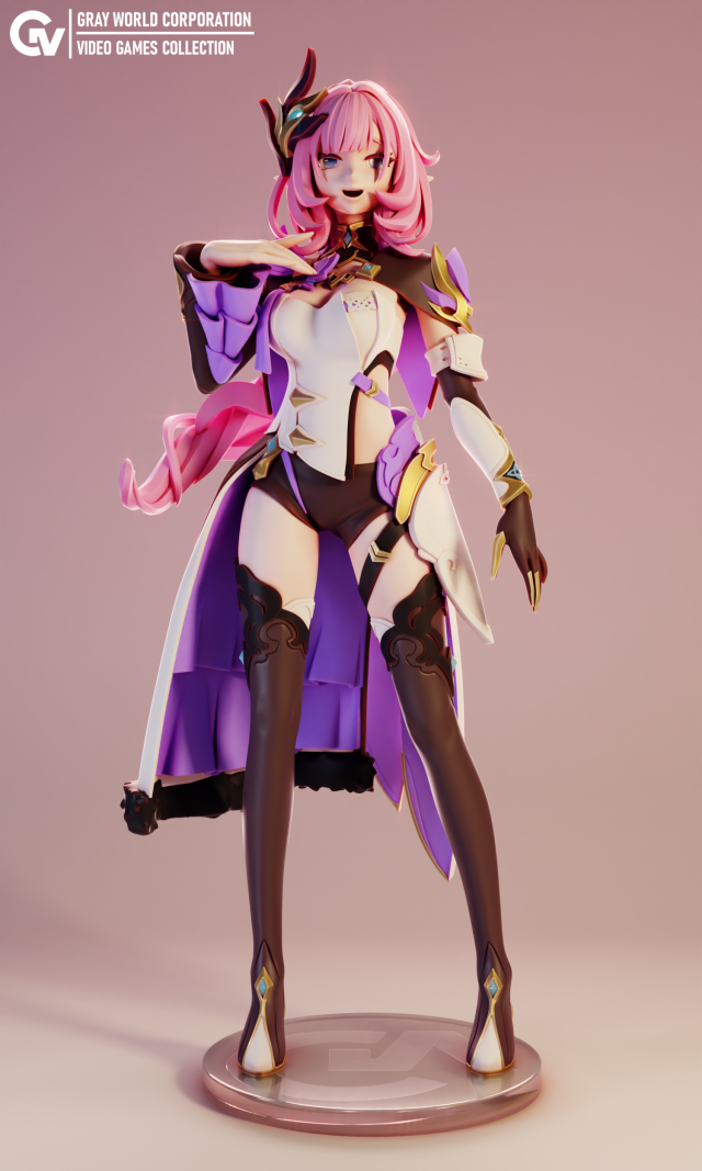 Elysia Honkai Impact 3rd Modelo de impresión 3D .c4d .max .obj .3ds .fbx .stl .blend 