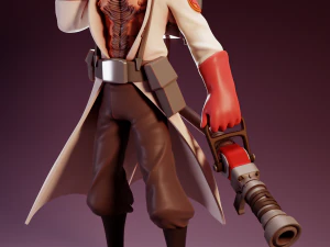 Buff Medic Team Fortress 2 3D Print Model