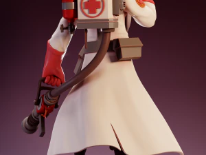 Buff Medico Team Fortress 2 Modello di stampa 3D