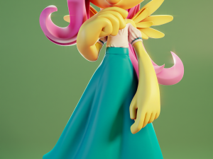 Fluttershy Chibi - My Little Pony 3D Print Model