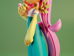Fluttershy Chibi - My Little Pony 3D Принт Модель