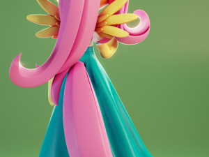 Fluttershy Chibi - My Little Pony 3D Принт Модель