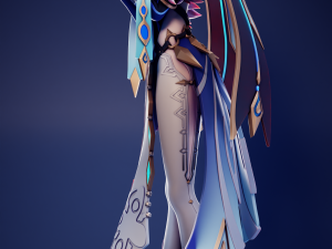 Mirror Maiden Genshin Impact Modèles 3D en vedette