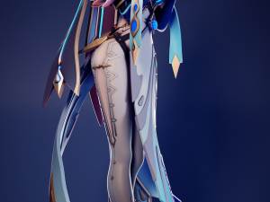 Mirror Maiden Genshin Impact Modèles 3D en vedette