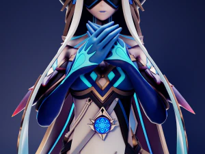 Mirror Maiden Genshin Impact 3D Print Model