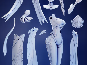 Mirror Maiden Genshin Impact 3D Print Model