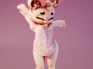 Bunny Morning Furry 3D Print Model