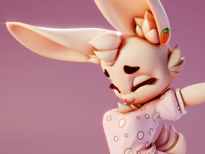 Bunny Morning Furry 3D Print Model